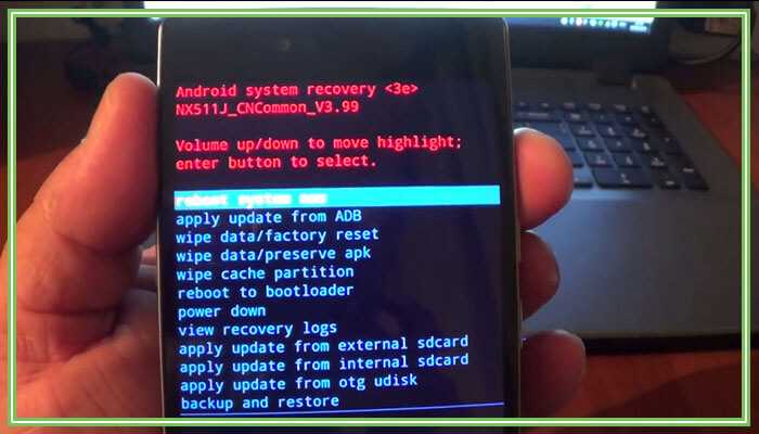Часть 2. Как выполнить сброс настроек через Recovery Mode