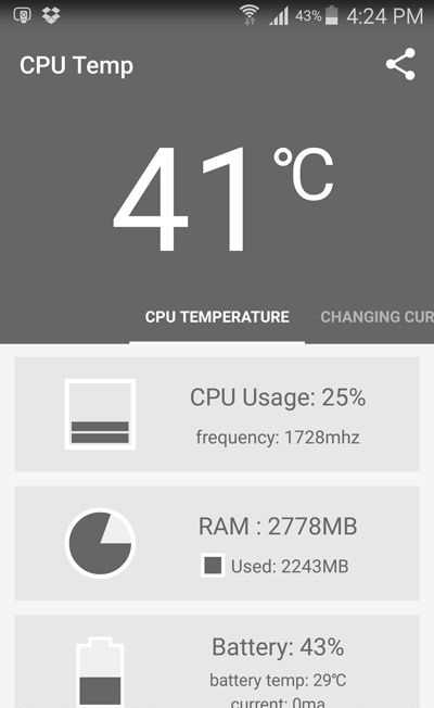 Оптимальная температура смартфона